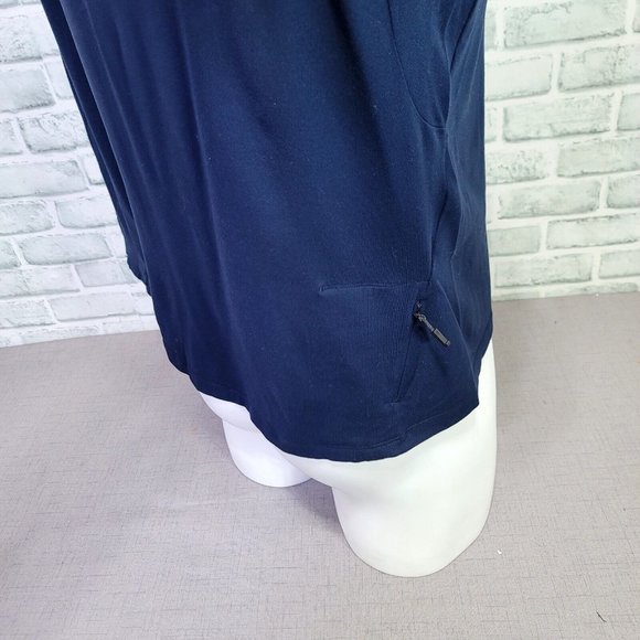 Lululemon Mens M Navy Blue Metal Vent Tech Fitted 1/2 Zip Long Sleeve Shirt - Picture 7 of 11
